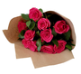 12 Pink Roses Bunch