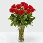 Red Roses 12 In Vase