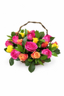 Mixed Roses 30 In A Basket